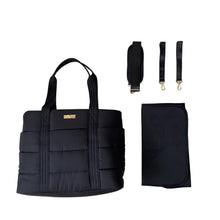 Bebe Chic Margaux Puff Tote (Black)