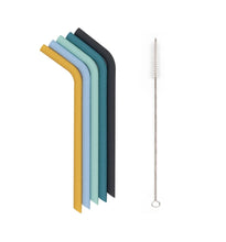 We Might Be Tiny Bendie Straws - Sun and Sky  (Set of 5 plus Cleaning Brush)