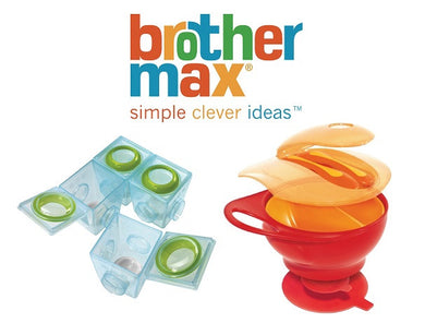 Brother Max Bundle of 2nd Stage Weaning Pots and Easy Hold Weaning Bowl Set