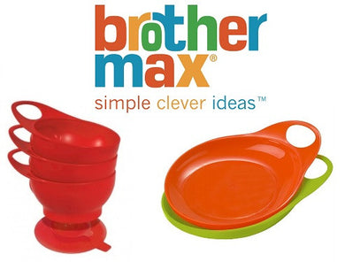 Brother Max Bundle of Easy Hold Bowls and Easy Hold Plates