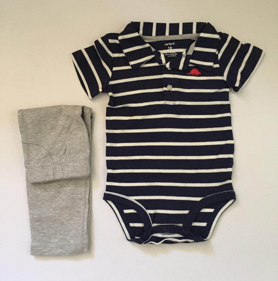 Carter's 2-piece Dino Set 18 mos