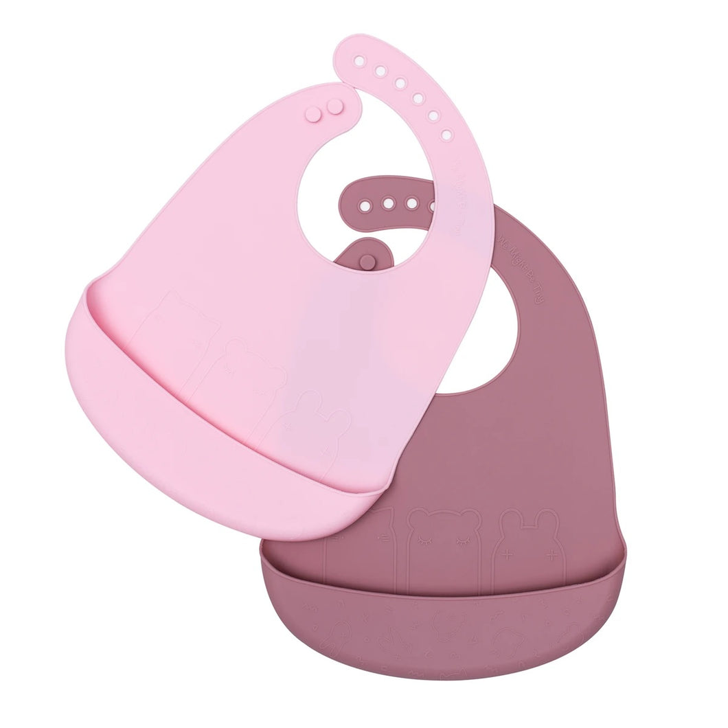 We Might Be Tiny Catchie Silicone Bibs