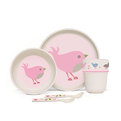 Penny Scallan Bamboo Mealtime Set - Chirpy Bird