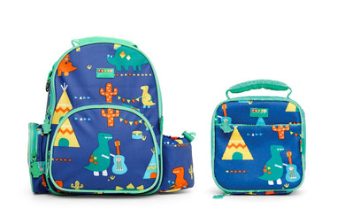 Penny Scallan Bundle of Medium Backpack and Lunch Bag - Dino Rock