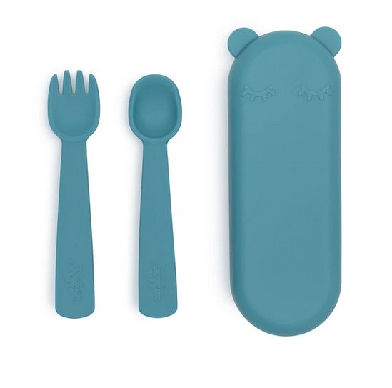 We Might Be Tiny Silicone Feedie Fork & Spoon Set