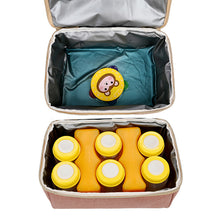 V-Coool Wide Opening Breast Pump and Cooler Backpack Bundle with Ice Bricks and Pouch