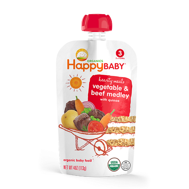 Happy Baby Stage 3  - Vegetables and Beef Medley