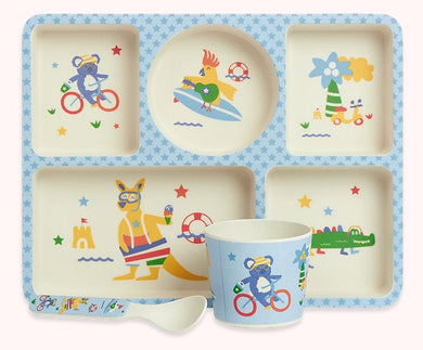 Penny Scallan Bamboo Divided Plate Set - Kangaroo Crew