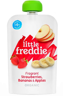 Little Freddie Fragrant Strawberries, Bananas and Apples