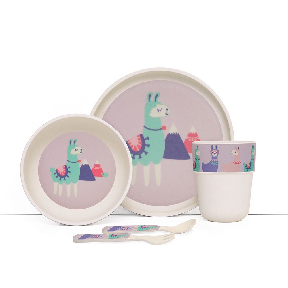 Penny Scallan Bamboo Mealtime Set - Loopy Llama