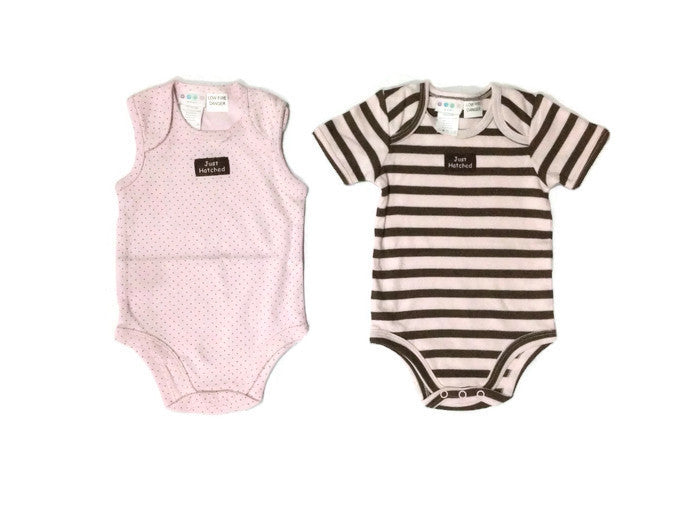 Milk Wear 2-pack Bodysuits Pink 3-6 mos
