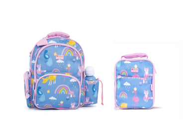 Penny Scallan Bundle of Large Backpack and Large Lunch Bag - Rainbow Days