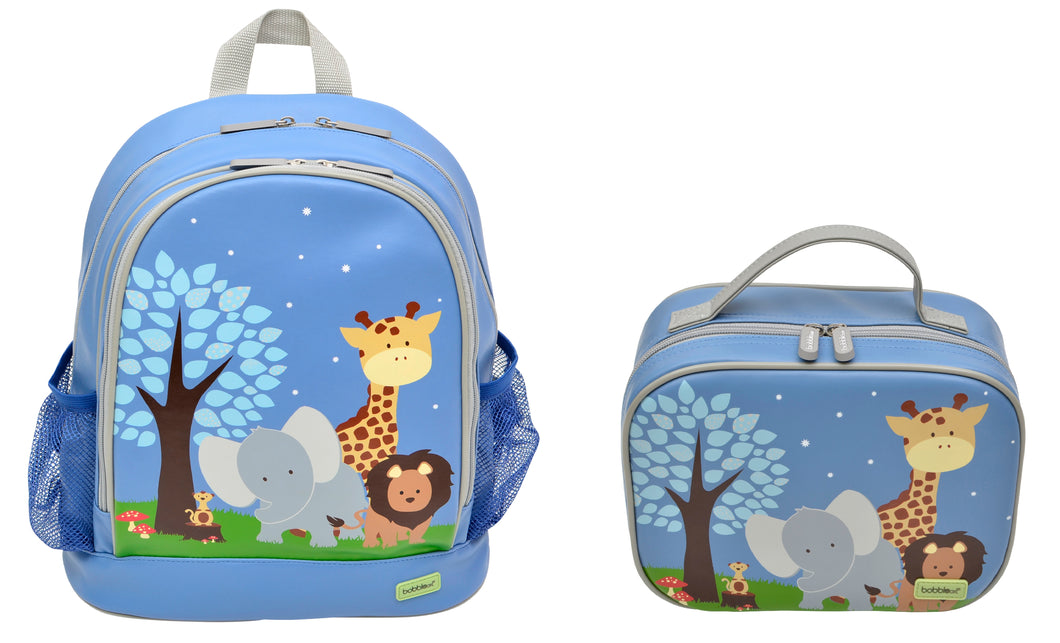 Bobble Art Bundle of Small Backpack and Small Lunch Bag - Safari