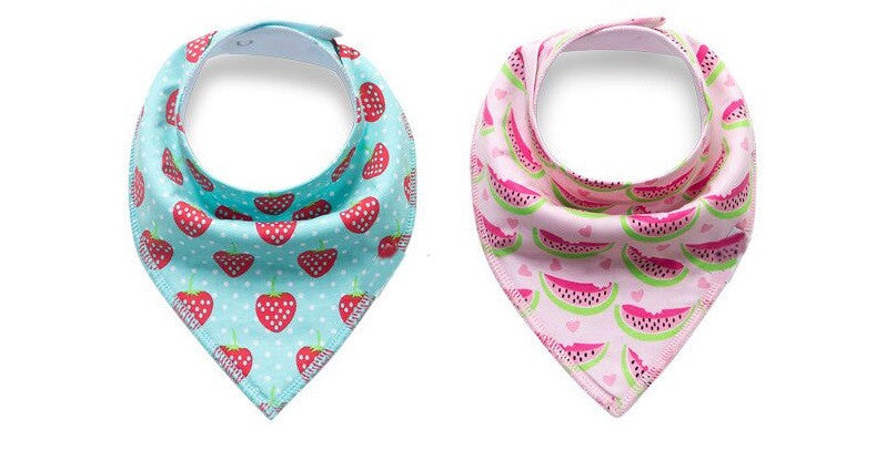 Bandana Bibs - Strawberry and Watermelon
