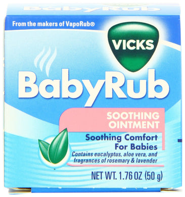 Vicks Babyrub Soothing Ointment 1.76 Oz, 50 g