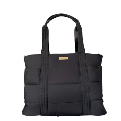 Bebe Chic Margaux Puff Tote (Black)