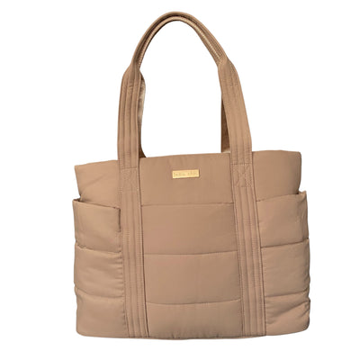 Bebe Chic Margaux Puff Tote (Khaki)