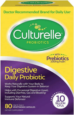 Culturelle Digestive Health Probiotic 80 Vegetarian Capsules