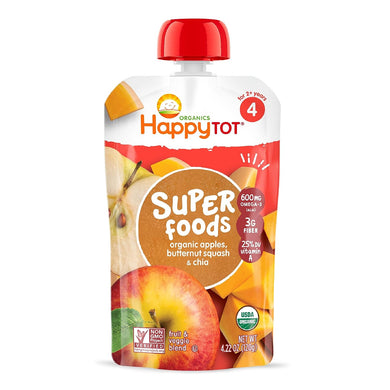 Happy Tot Stage 4 Super Foods Organic Apples, Butternut Squash & Chia Pouch