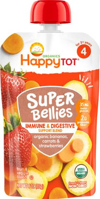 Happy Tot Stage 4 Super Bellies Bananas, Carrots and Strawberries