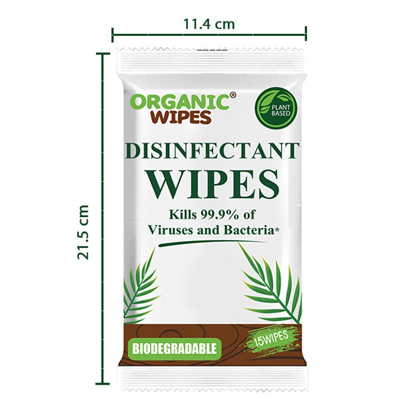 Organic Wipes Disinfectant Wipes 15s