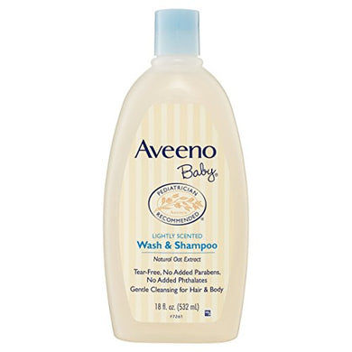 Aveeno Baby Wash and Shampoo 18 fl. oz.