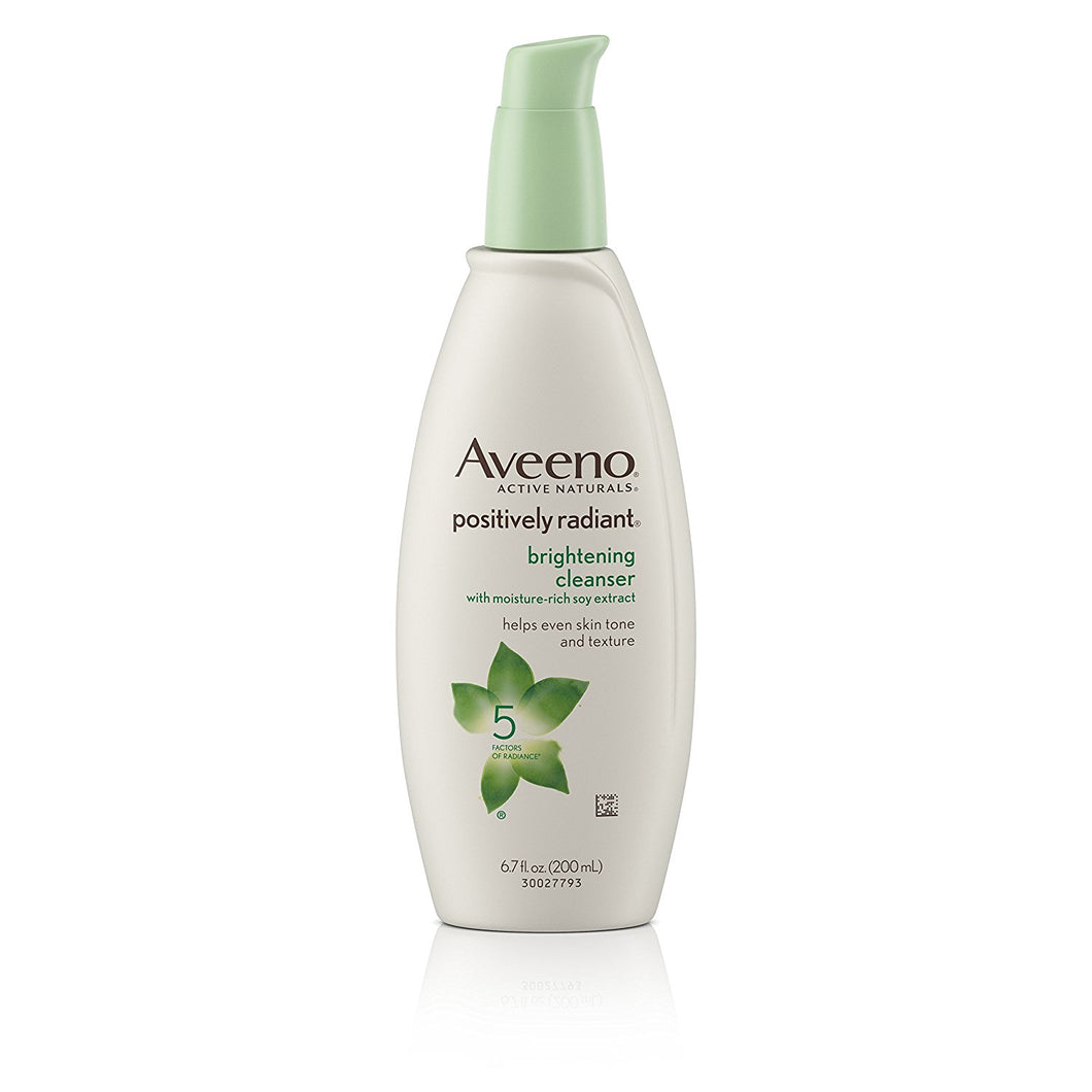 Aveeno Positively Radiant Cleanser with Moisture-rich Soy Extracts 6.8 fl.oz.