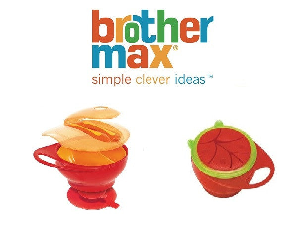 Brother Max Bundle of Easy Hold Weaning Bowl Set and Easy Hold Snack Pot Bowl