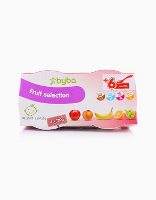 Byba Fruit Selection 4 x 130 g tub