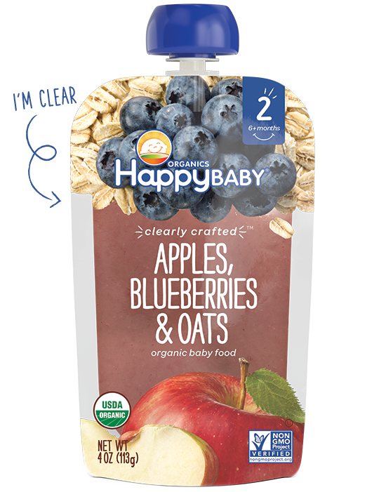 Happy Baby Clearly Crafted Apples, Blueberries and Oats
