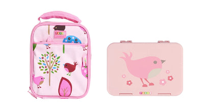 Penny Scallan Bundle of Large Lunch Bag and Large Bento Box - Chirpy Bird