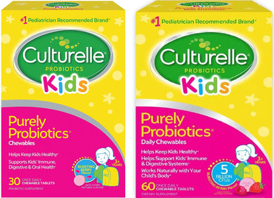 Culturelle Kids Chewable Daily Probiotic for Kids -Natural Berry Flavor