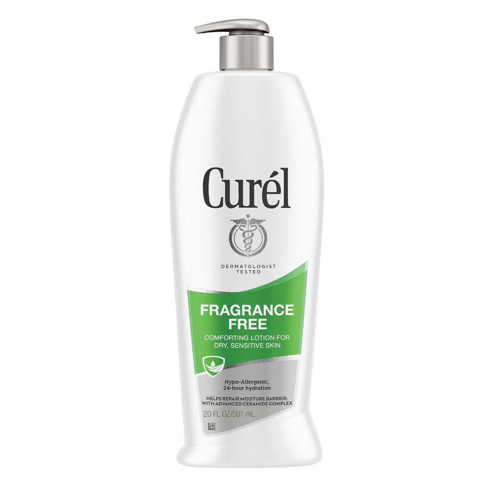Curel Fragrance Free Body Lotion for Dry, Sensitive Skin 20 Ounces