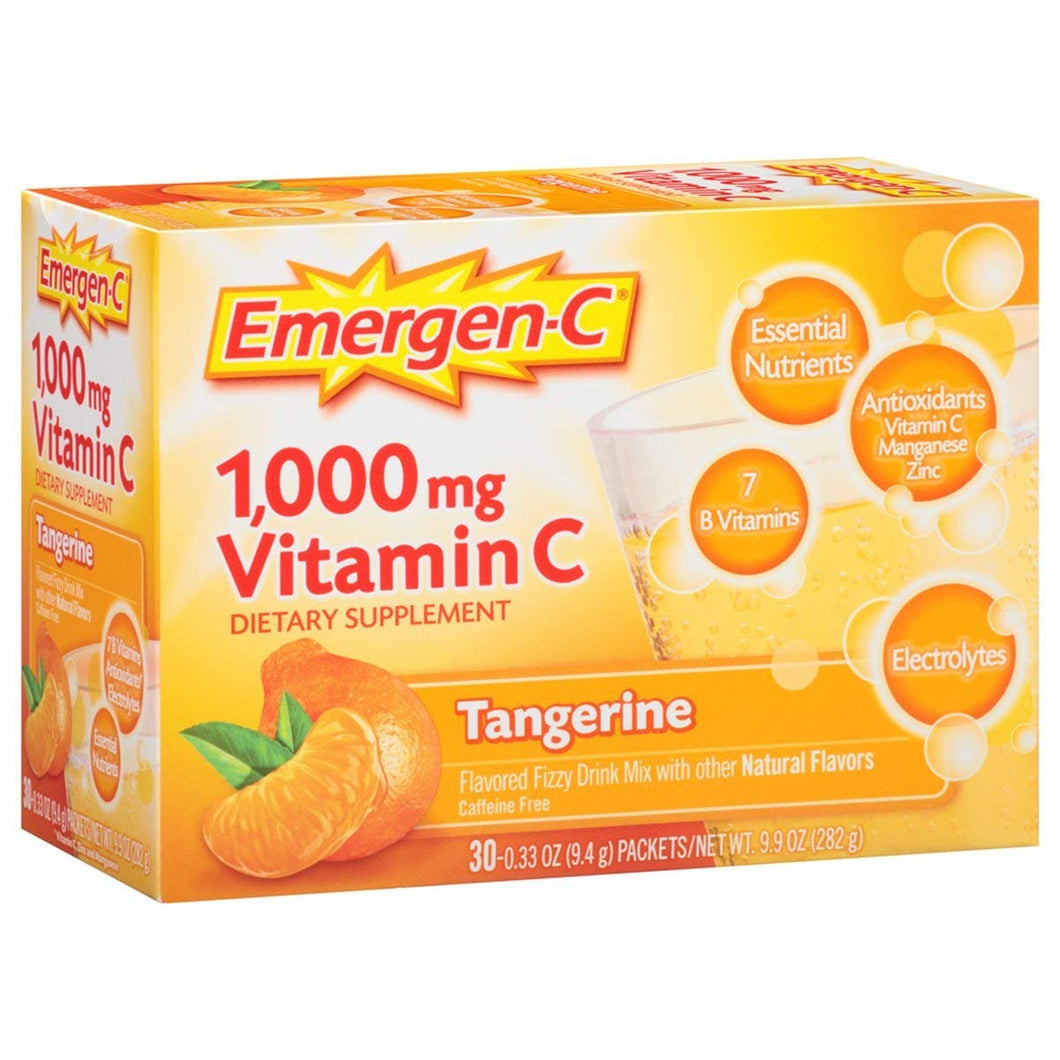Emergen-C Tangerine Flavor Drink Mix 30 packets