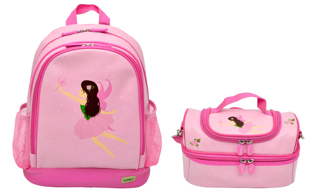 Bobble Art Bundle of Large Backpack and Large Lunch Bag - Fairy