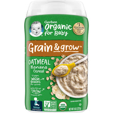 Gerber Baby Cereal Gerber Organic Oatmeal with Banana Cereal 8 oz