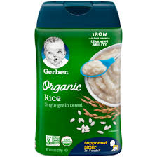 Gerber Organic Rice Cereal 8 oz