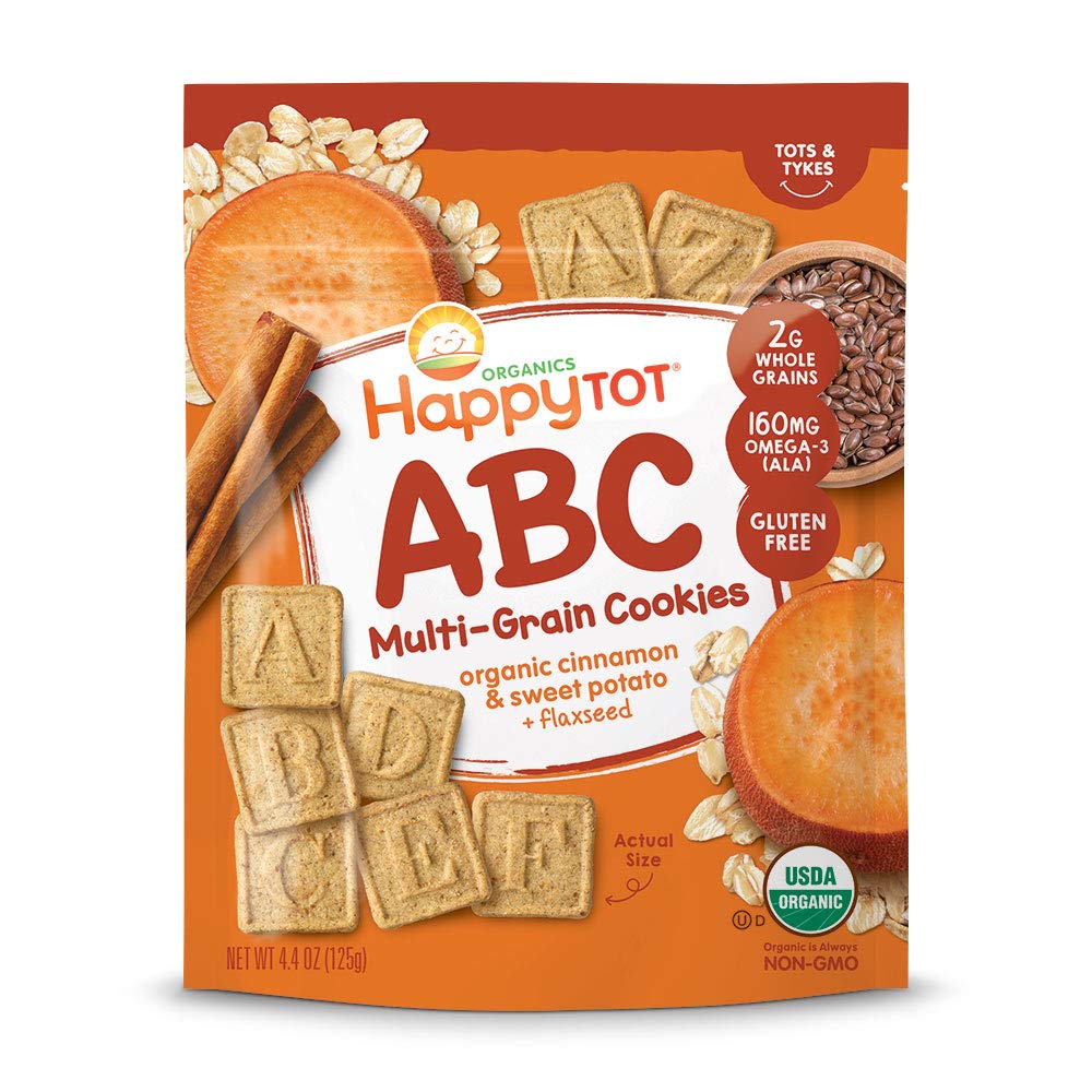 Happy Tot ABC Multigrain Cookies - Cinnamon Sweet Potato Plus Flaxseed