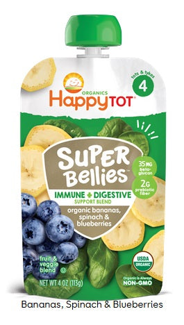 Happy Tot Stage 4 Super Bellies Organic Bananas, Spinach and Blueberries