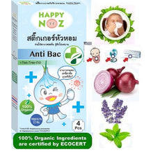 Happy Noz w/ Anti-Bac 100% Organic Onion Sticker - Blue Box - Bacterial Infections