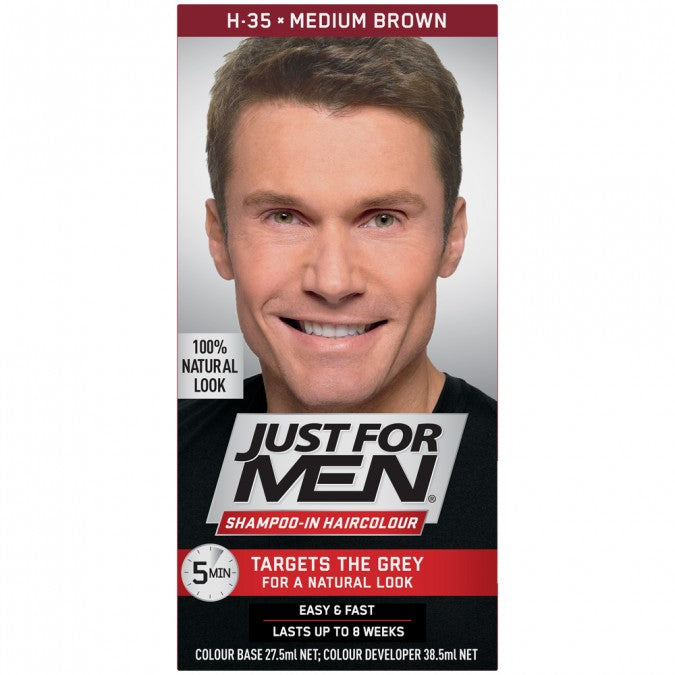 Just for Men Shampoo-in Hair Color Medium Brown