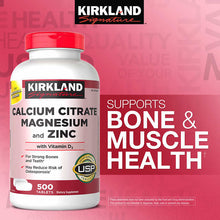 Kirkland Calcium Citrate Magnesium and Zinc 500 tablets