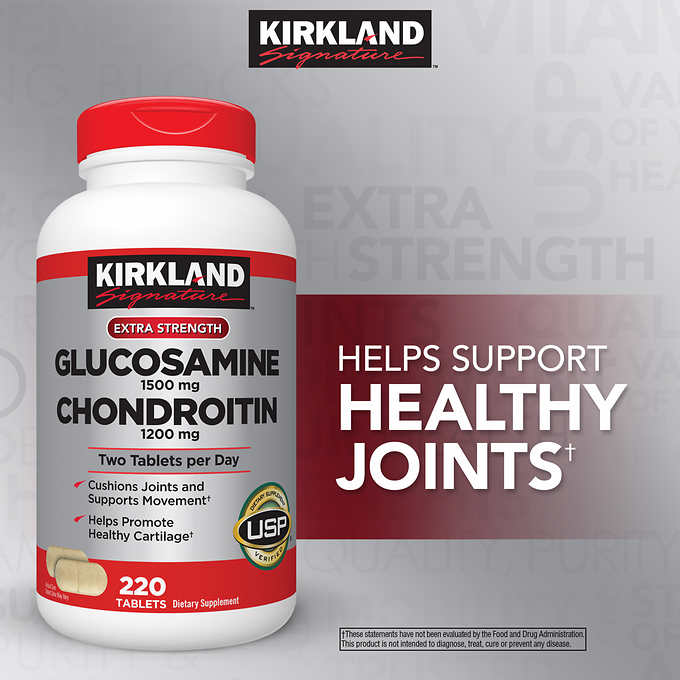 Kirkland Glucosamine with Chondroitin 220 Tablets