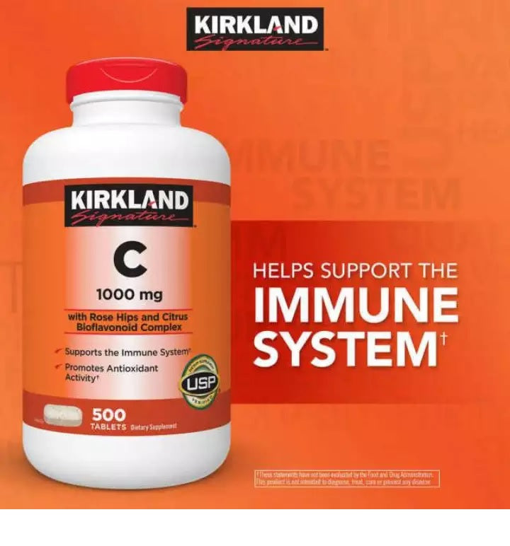 Kirkland Vitamin C 1000 mg 500 tablets Chubby Cheeks Baby