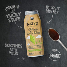 Maty's Organic Children's Mucus Cough Syrup 6 Fl Oz