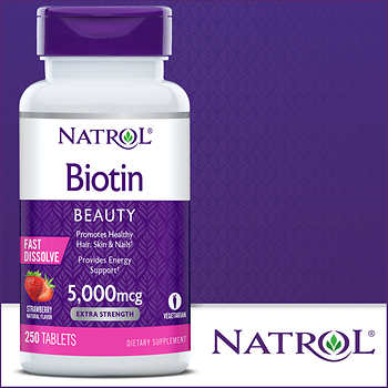Natrol Biotin 5000 mcg. 250 Fast Dissolve Tablets