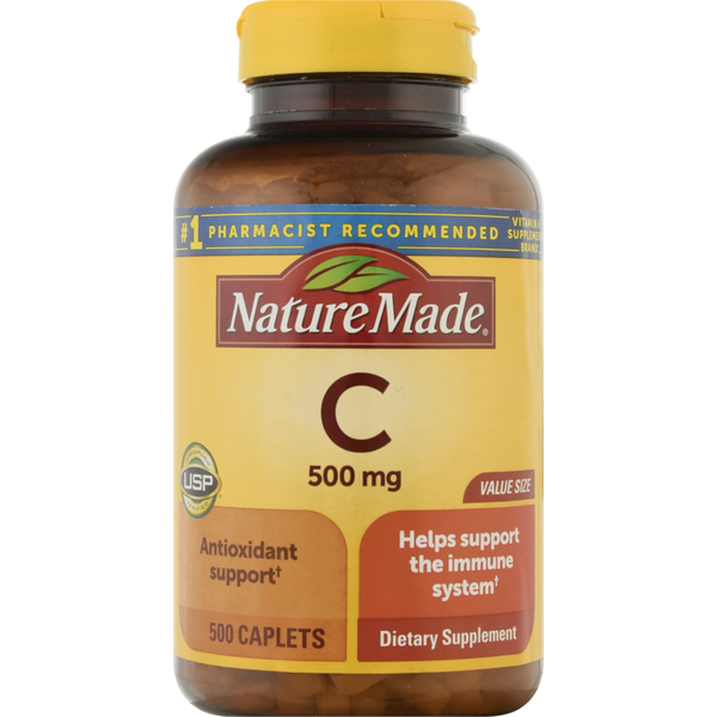 Nature Made Vitamin C 500 mg, 500 Caplets
