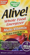 Nature's Way Alive Multivitamin No Added Iron Max Potency 90 vcaps