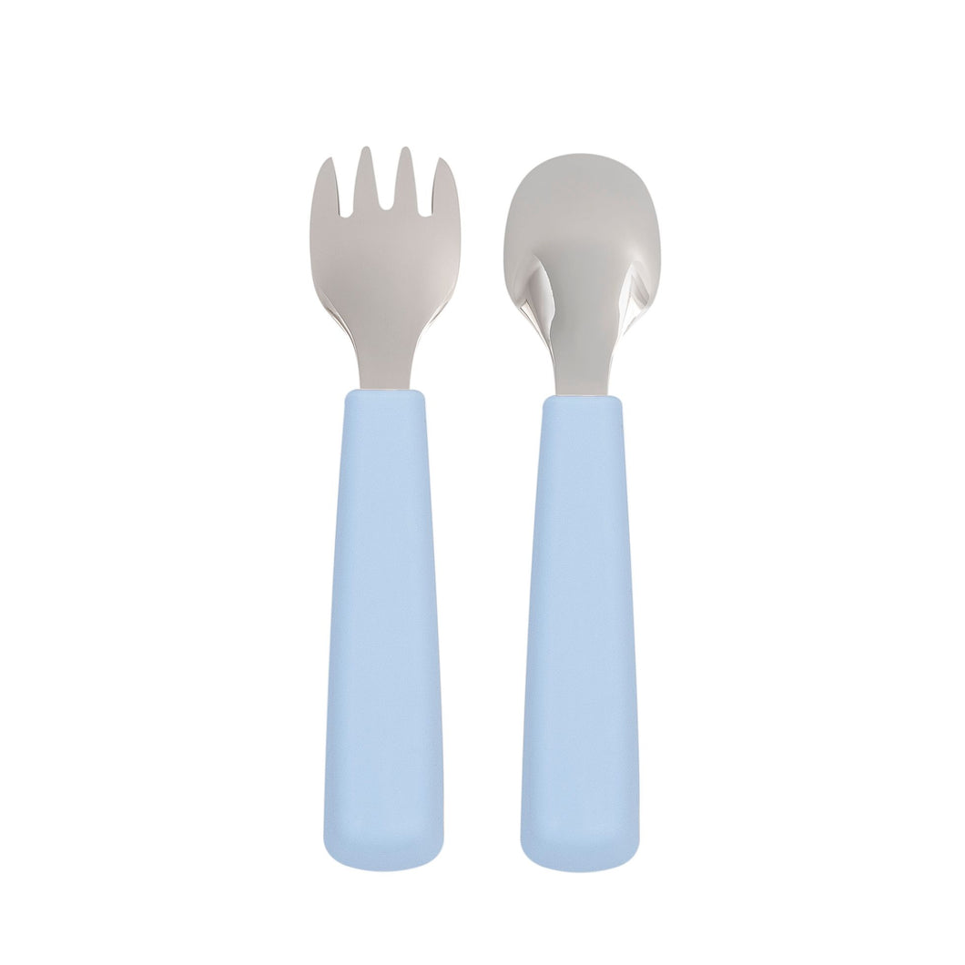 We Might Be Tiny Toddler Feedie Spoon and Fork Set