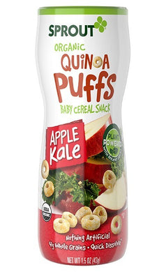 Sprout Organic Quinoa Puffs - Apple Kale